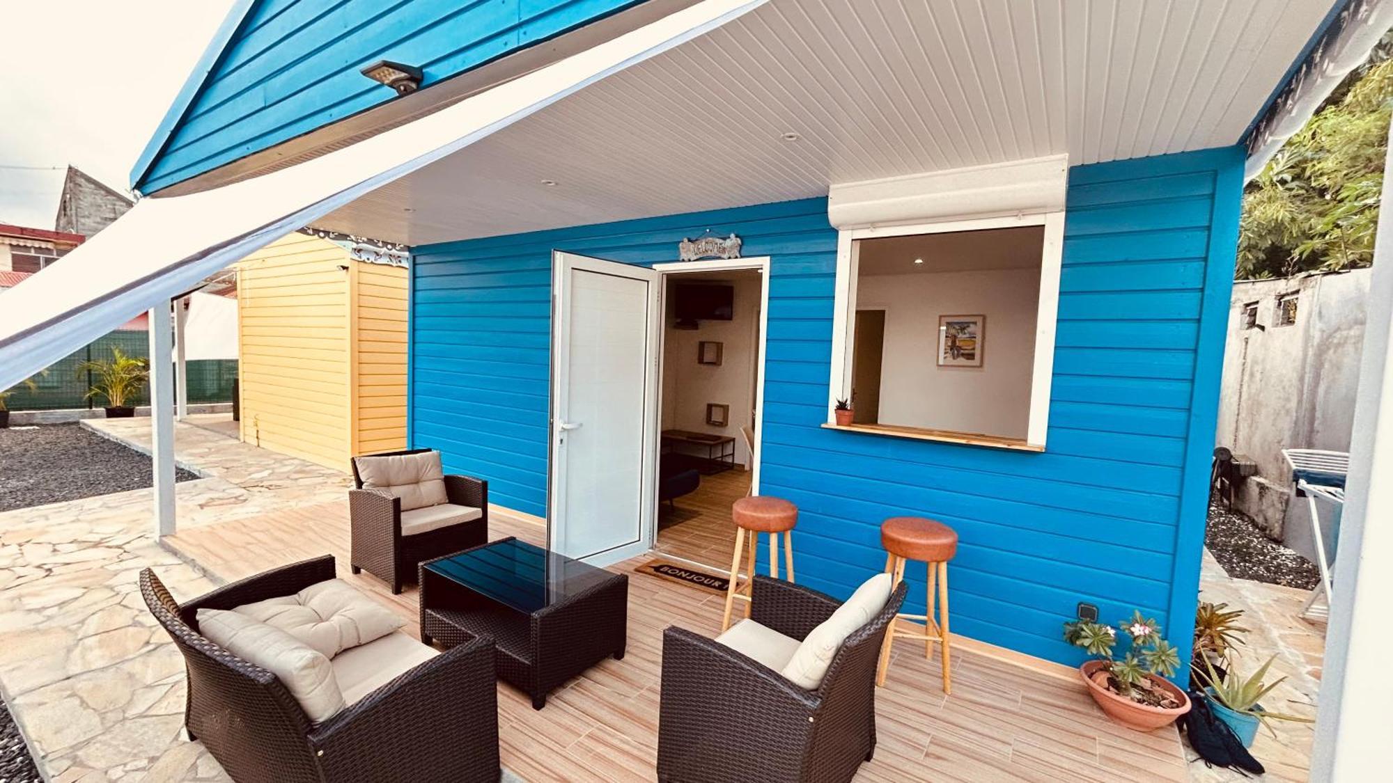Maison T3 Bleue Ocean * Sainte-Anne (Grande-Terre)